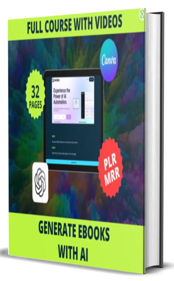 New Generate a complete eBook with AI