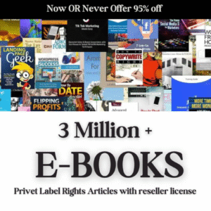 3 M Ebooks bundle with PLR & MRR Rights