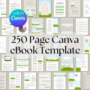 Canva eBook & Course WorkBook Template with PLR & MRR Rights