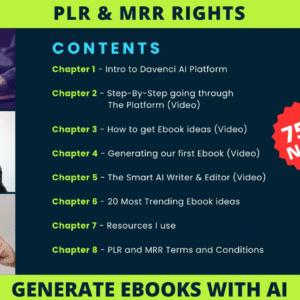 New Generate eBooks with AI with PLR & MRR Rights