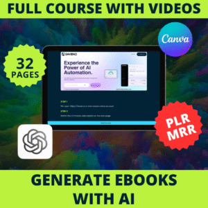 New Generate eBooks with AI with PLR & MRR Rights