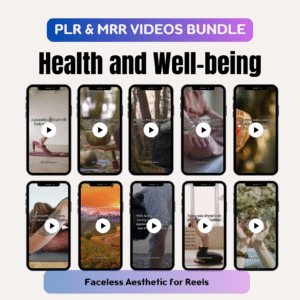 Health and Well-being with PLR & MRR Rights