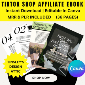 TikTok Shop Affiliate with PLR & MRR Rights